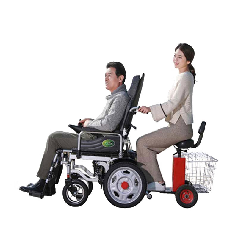 九圆电动轮椅车老年人双人残疾人家用可折叠轻便智能全自动老人 舒适