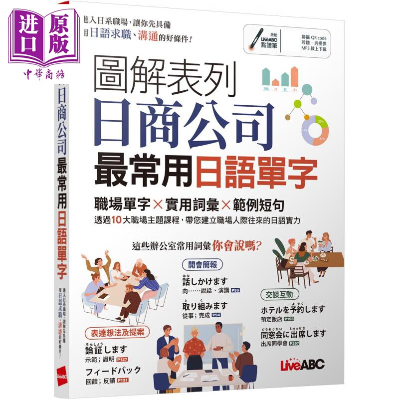 图解表列日商公司*常用日语单字 职场单字,实用词汇,范例短句 日语