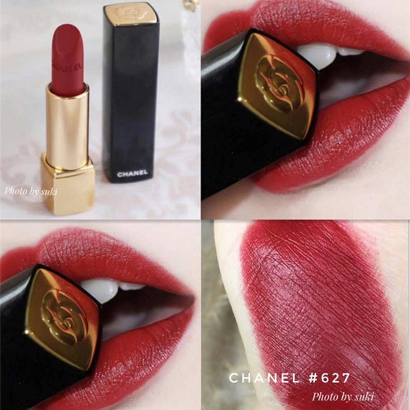 香奈儿炫亮/丝绒哑光雾面限量唇膏口红 2020年山茶花系列限量 627