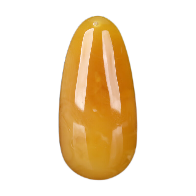 歐采妮（OUCERNY）天然蜜蠟吊墜女款雞油黃紅琥珀滿蜜水滴項鏈男款孤品送老婆禮物 D9346珍藏孤品 12.73克 46*32*14