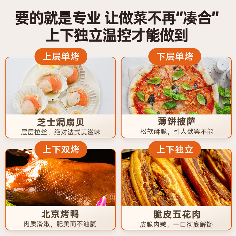 海尔（Haier）蒸烤箱一体机电烤箱28L大容量嵌入式蒸烤厨房台式智能蒸烤箱家用KZ-E7U1 28L