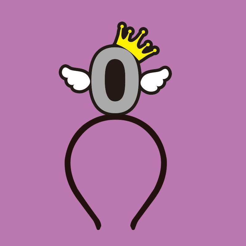 发箍可爱卡通数字发饰各种个性手势头箍定做活动道具搞怪头饰 乳白色