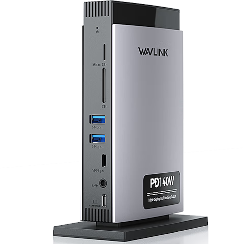 ���Wavlink��WL-UMD26��չ��������ʽ��չ�� Type-Cת����dpת�׵�4��չ4K120Hz��������Mac�ʼǱ����� 12��1