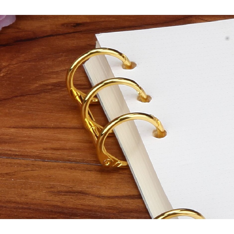 鎏金异彩笔记本内装订圈活页环装订夹装订铁圈装订铁环装订胶圈活页圈