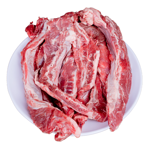 京东超市海外直采进口原切牛肋条 净重2斤 烧烤健身轻食炖煮牛肉