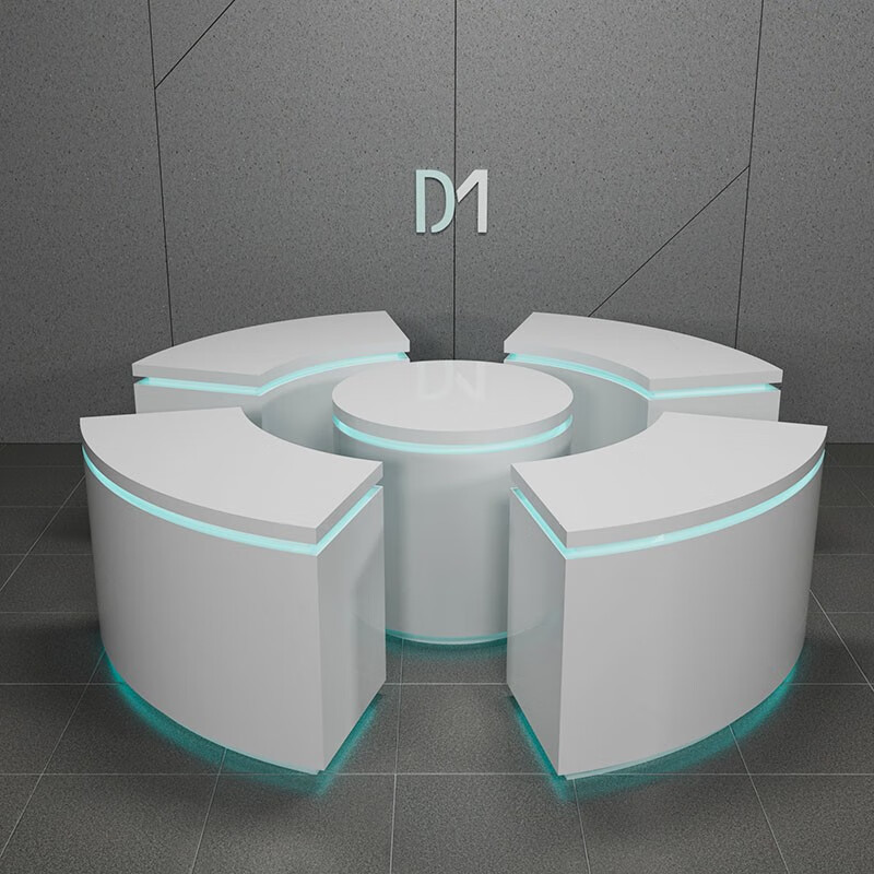 烤漆展示柜台产品陈列台发光展台工艺品展示台科技展台异形展示台 a款