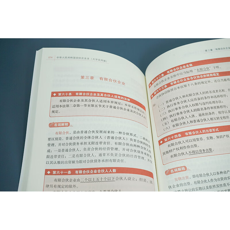 中华人民共和国合伙企业法 大字实用版