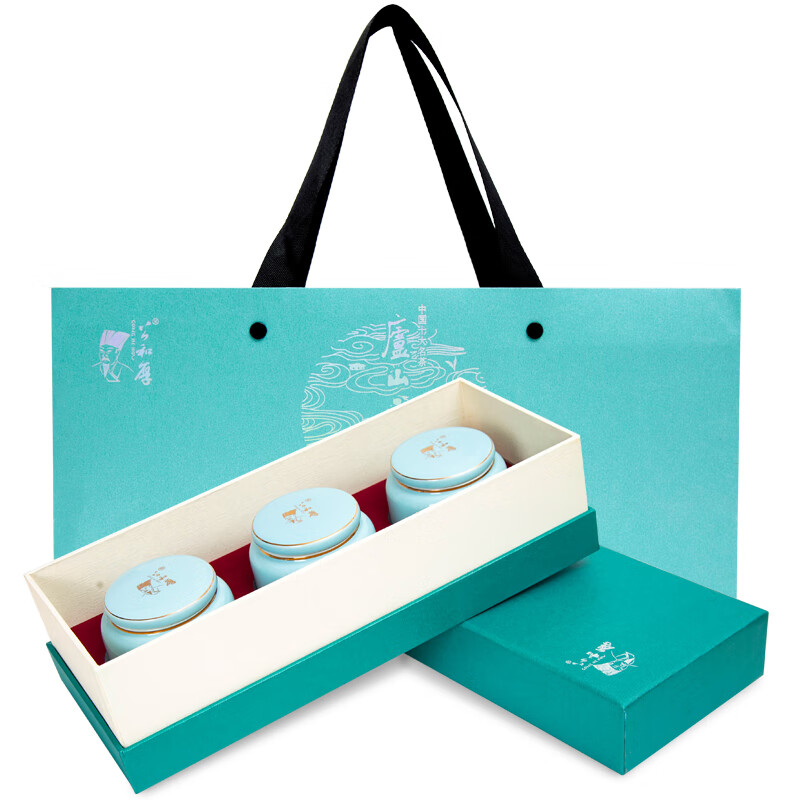 其他品牌茶叶绿茶2023新茶明前一级 庐山云雾茶高山江西茶叶陶瓷罐