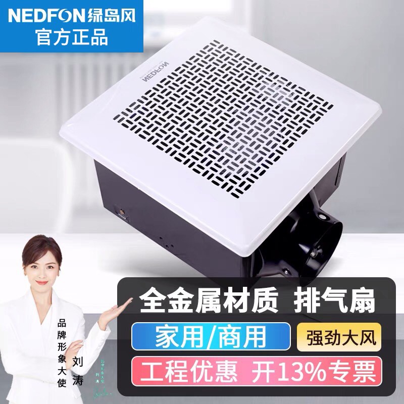 强力轻音厨房换气扇卫生间家用商用的大功率排风扇 bpt10-13j20/风量