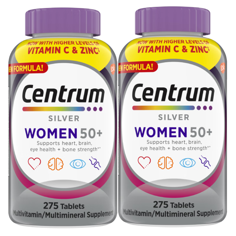 PLUS��Ա���ƴ棨Centrum������ά����275��/ƿ*2������Ůʿ  ��VC��VB�ȶ�ά������ ˫ƿװ