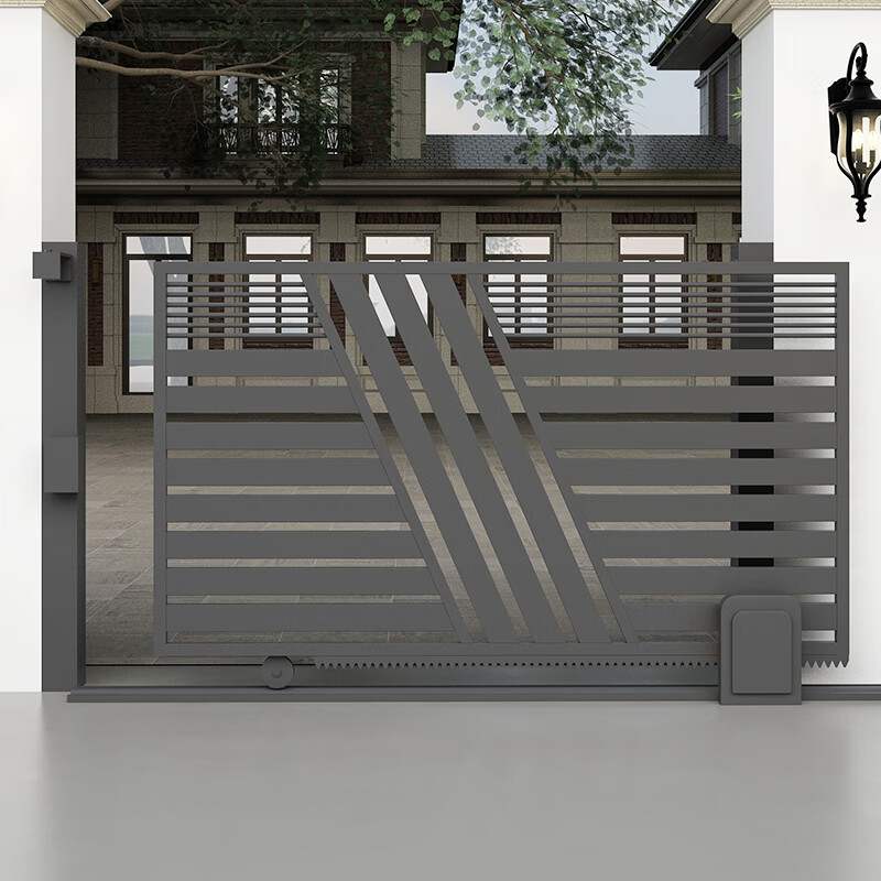 德骊嘉铁艺别墅院子大门网红大门进户百叶款花园乡村栅栏门现代简约