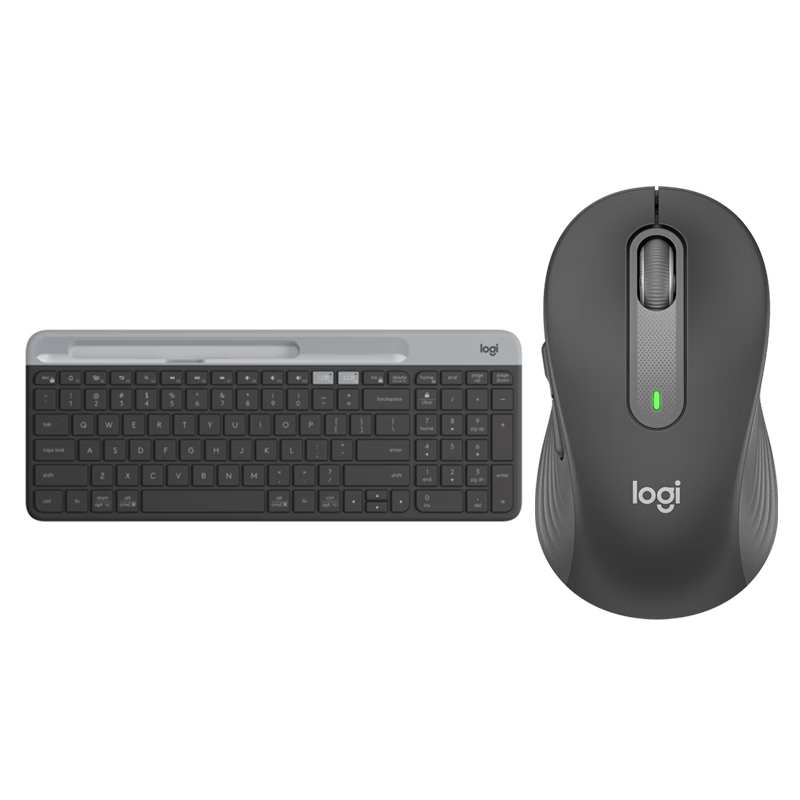 ���ڲ������޼���Logitech��K580�����������̴��ֻ�֧�ܿɿ����л������������ޱ�Ĥ���̱ʼǱ������ֻ�ipadƽ�������װ ��K580+M650�������л���װ-ʯī�� 379Ԫ