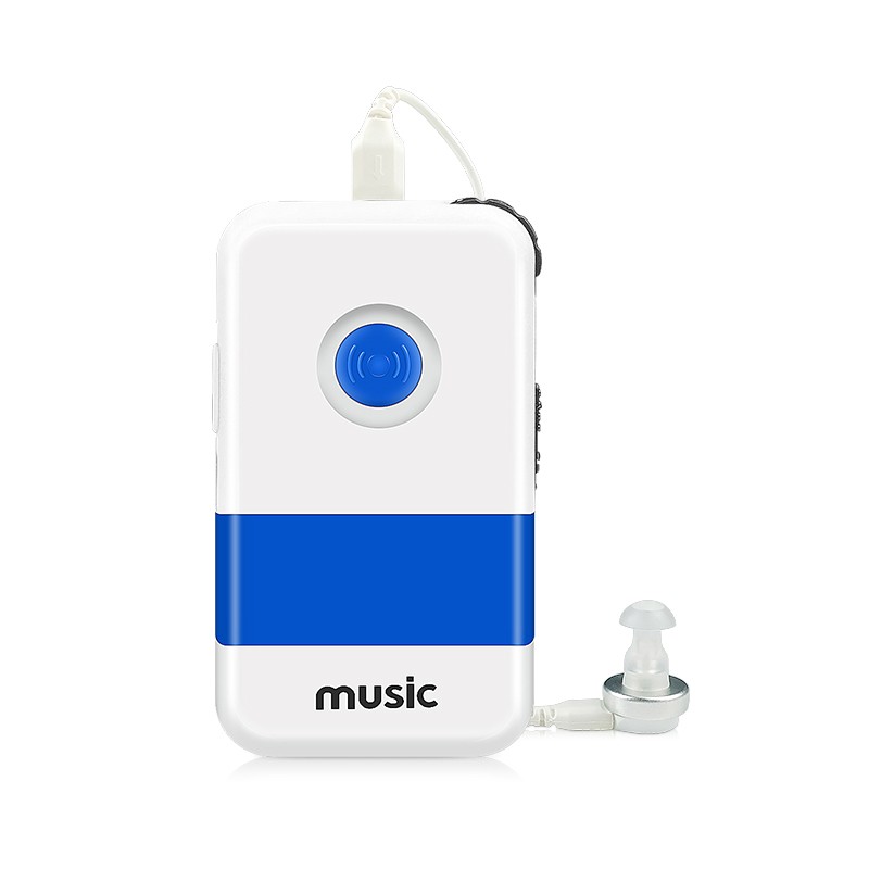 music 盒式助听器中老年耳聋耳背风笛DMP/DHP大功率单双耳可充电 【单耳标配】DMP110db