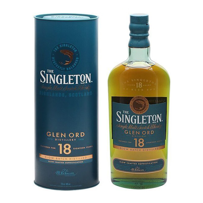 苏格登THE SINGLETON 洋酒苏格兰单一麦芽威士忌 橡木桶纯麦700ml  苏格登18年