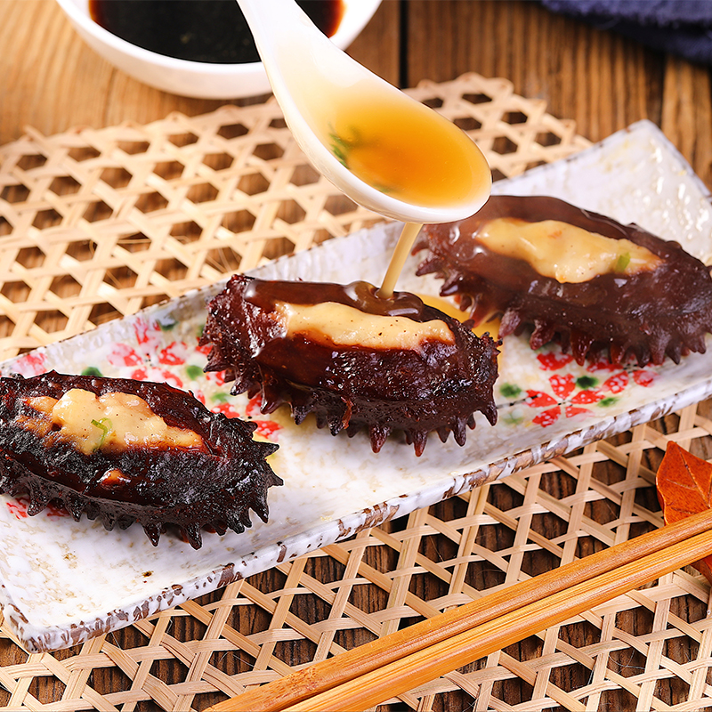 一富贵参魔芋素海参仿荤海参包墨鱼10个/500g 乡厨特色菜半成 单包价