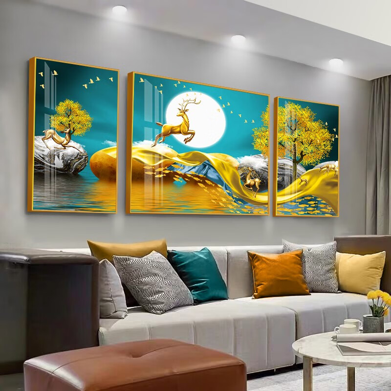 石来运转-a款 三幅总价 左右35*50中间70*50 钢