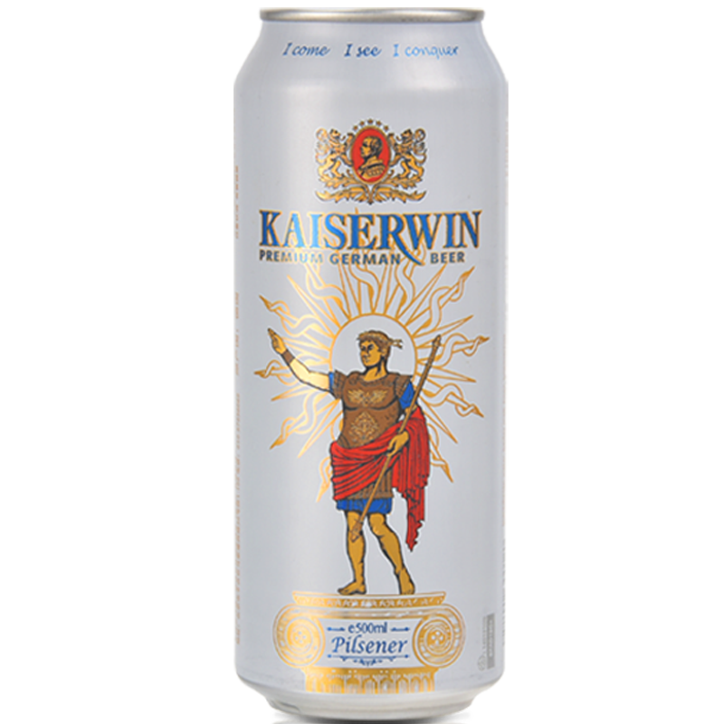凯撒德国凯撒啤酒原装进口整箱白啤500ml*24听装外国罐装精酿小麦啤酒 500mL 24罐 整箱装 白啤