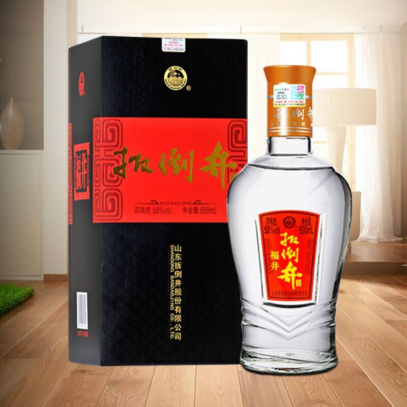 扳倒井白酒 52度福井 纯粮酿造 浓香型口粮酒自饮中秋送礼白酒 52度 500mL 6瓶 整箱装