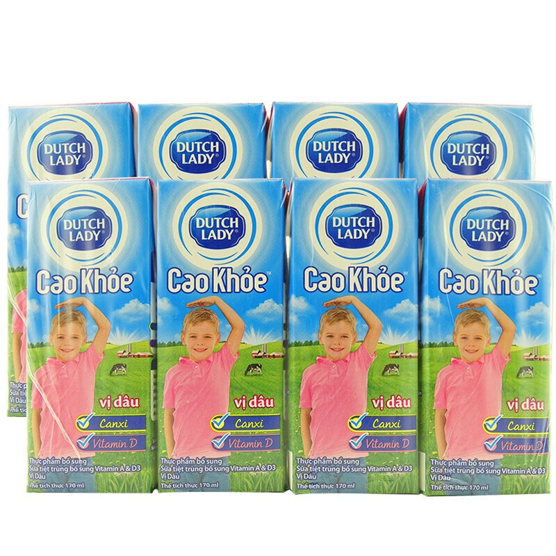 子母奶 越南原装进口子母奶170ml 盒装 原味 草莓味 巧克力味 可选朵乐迪牛奶乳制品 170ML子母草莓味X8支(2排)