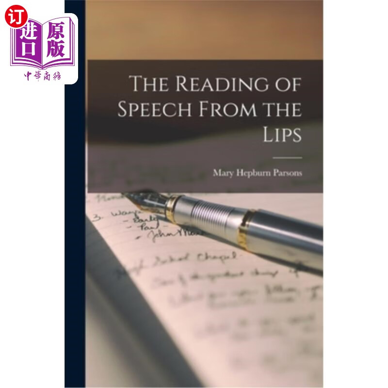 海外直订the reading of speech from the lips 读唇语