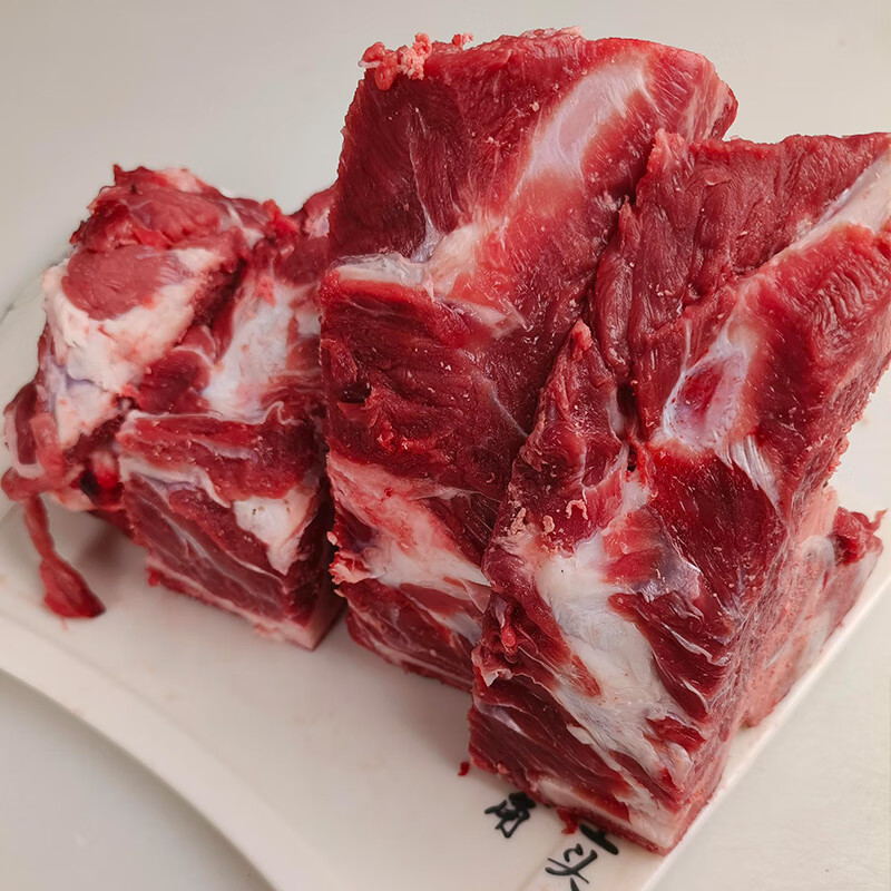 百里炙国产原切牛脊骨1000g/袋 牛蝎子带肉牛骨炖汤煲汤食材牛肉生鲜 原切牛脊骨1kg（含肉率20%）