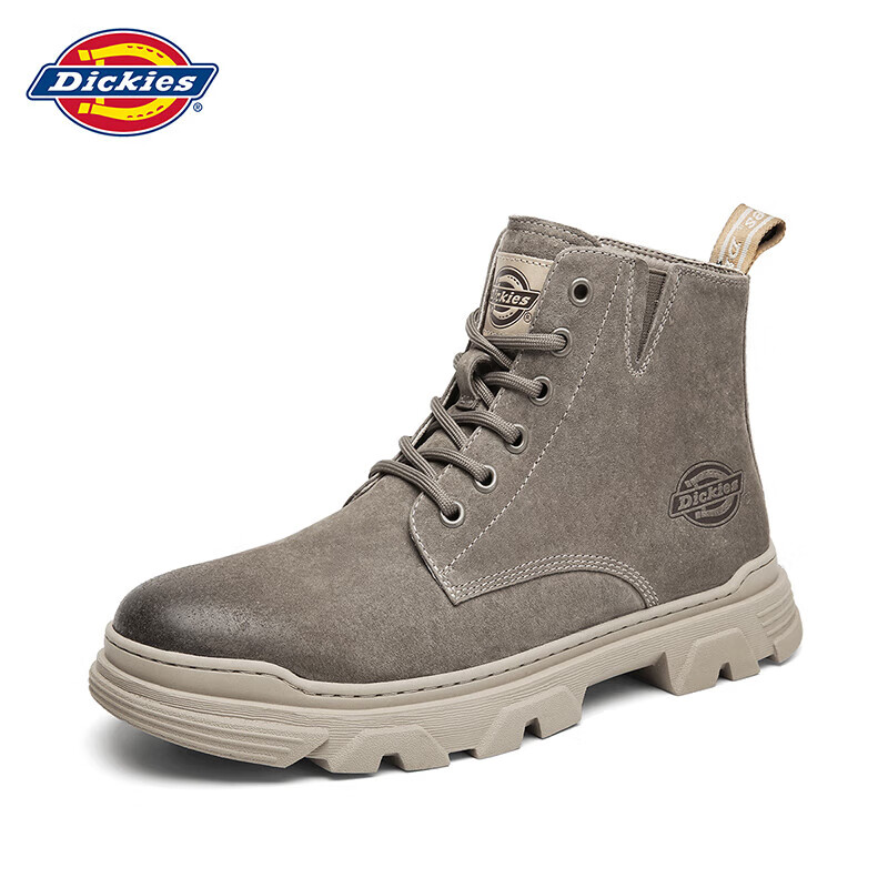 Dickies 男士马丁靴高帮男靴厚底靴子潮男女靴工装靴 驼色 41 怎么看?