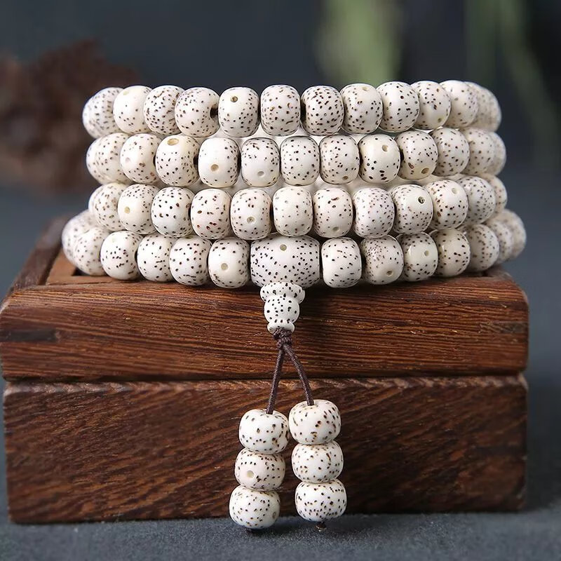 星月菩提108颗子项链正月手链佛珠手串男士情侣女款文玩挂坠项链 经典