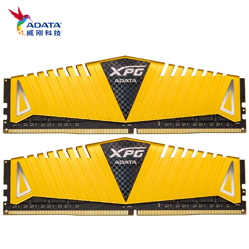 威刚（ADATA）16GB(8GBx2)套装 DDR4 3000?  台式机内存 XPG- 威龙Z1(金色)