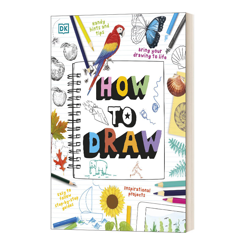 进口原版书 how to draw 如何画画 英文版