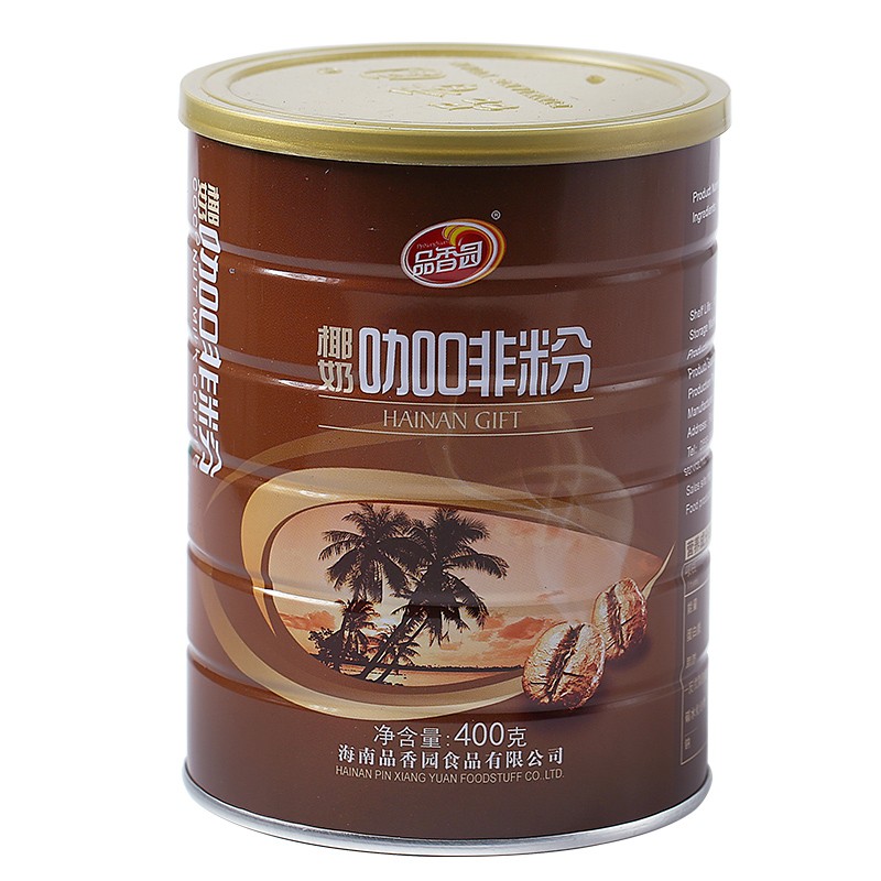 海南特产 品香园 兴隆炭烧咖啡320gx2袋 速溶咖啡3合1独立小包原味微