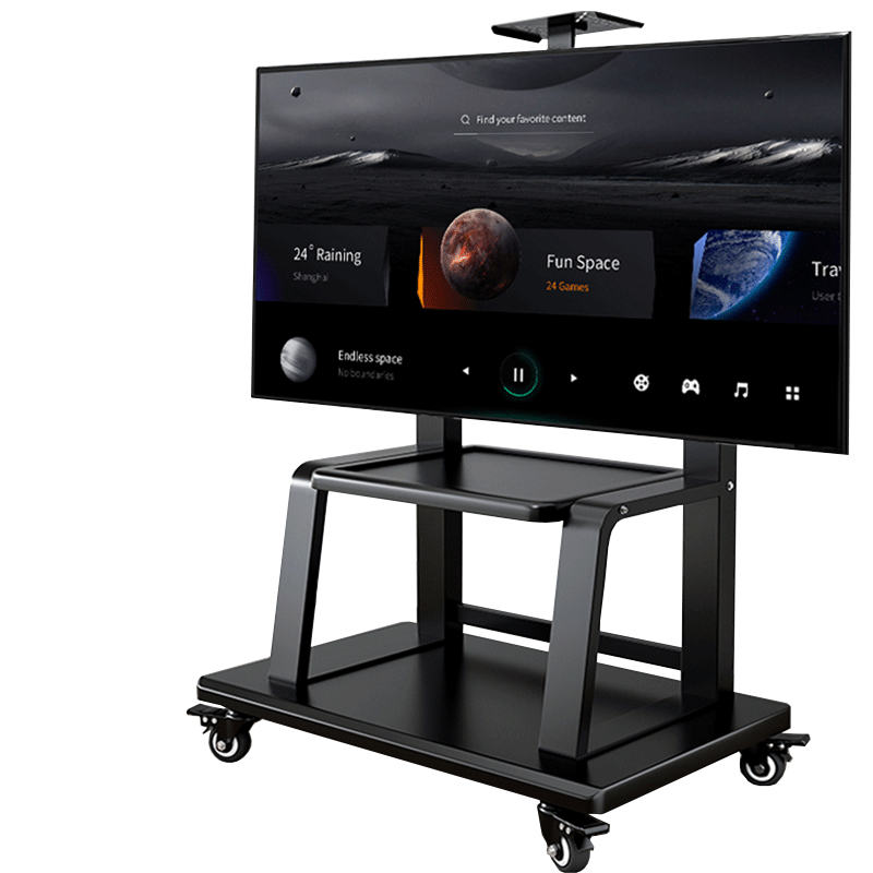 貝石 移動(dòng)電視支架(32-100英寸)通用落地電視掛架電視推車(chē) 視頻會(huì )議顯示屏移動(dòng)推車(chē)落地電視支架 【60-120英寸】大屏專(zhuān)用 穩固承重