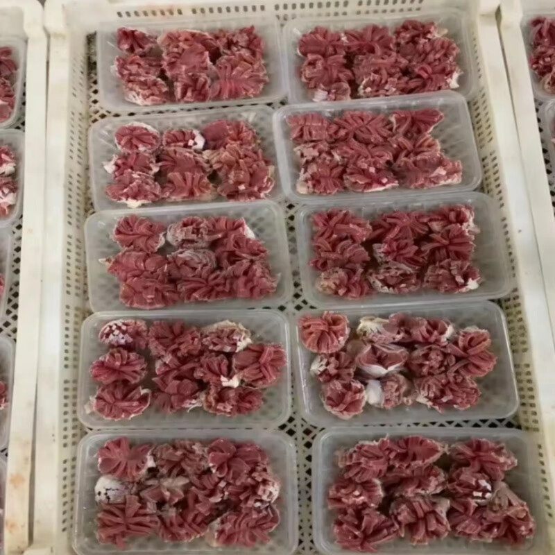 新鲜现切鸭胗花火锅食材郡花商用土鸭鸭胗花鸭旽郡花郡肝饭店食材
