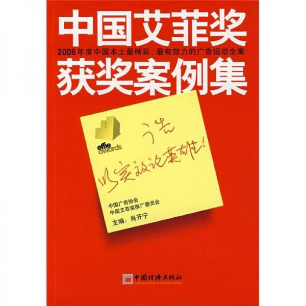 中国艾菲奖获奖案例集 肖开宁