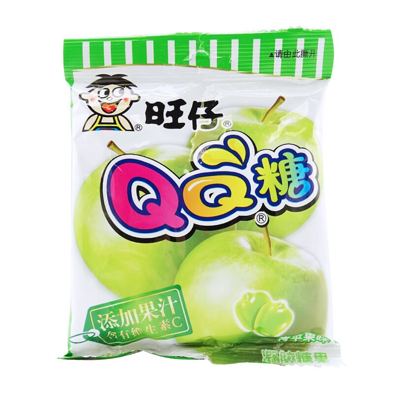 旺旺旺仔qq糖 70g 袋装 水果汁软糖橡皮糖儿童节糖果礼物休闲零食品可