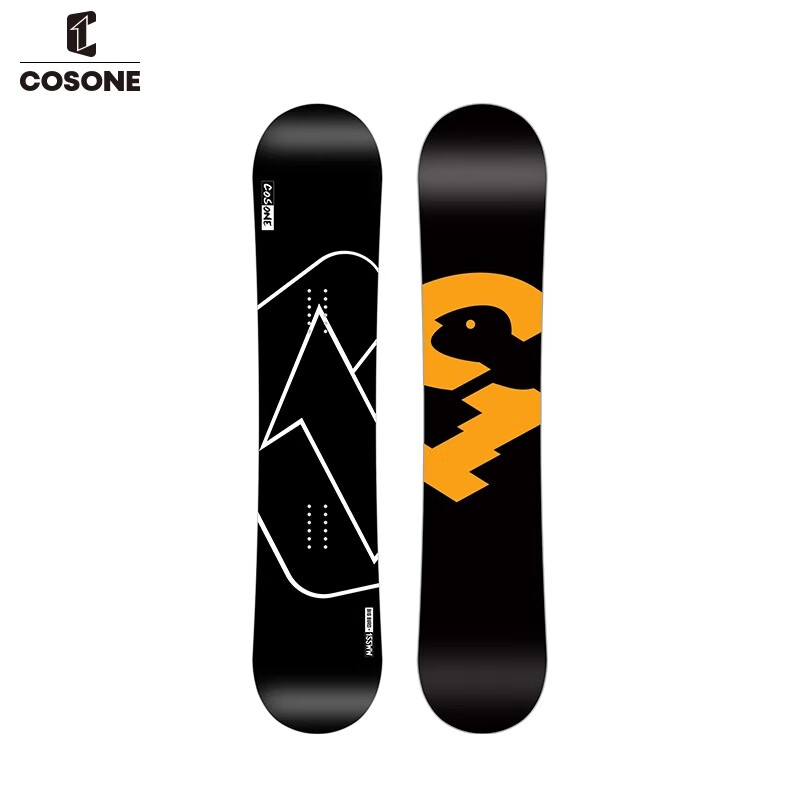 COSONE23新款大鸟滑雪板单板加宽八字刻滑板美式平花板全地形 新大鸟-黑 155cm