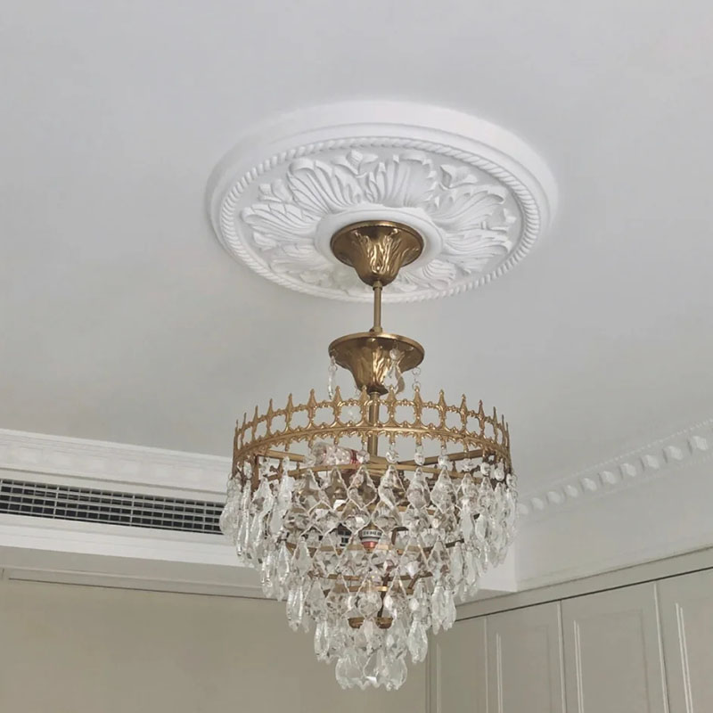 石膏花盘大小号直径47cm65cm不同号灯盘卧室客厅餐厅吊灯 厅餐厅吊灯