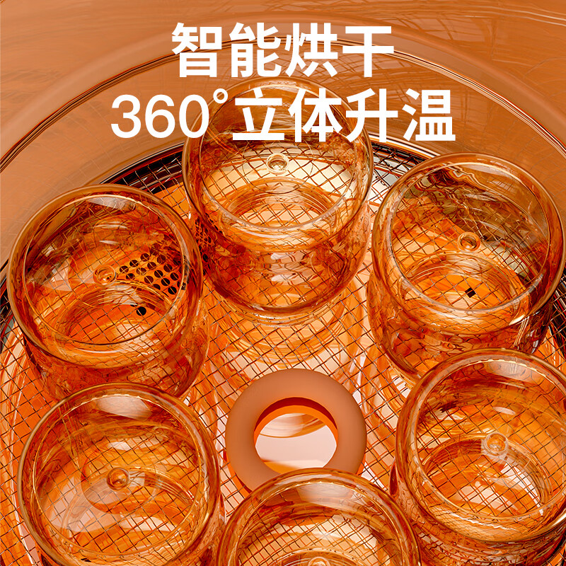 小白熊奶瓶消毒器带烘干消毒柜婴儿便携折叠外出紫外线消毒烘干机2021