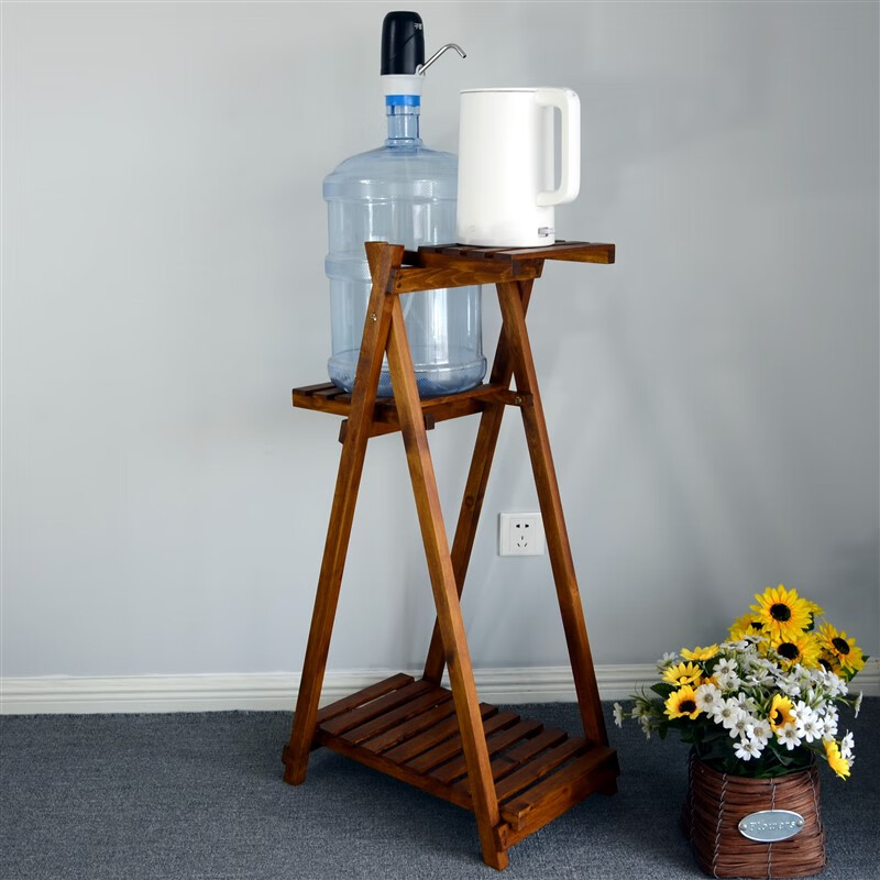 郦狼放大桶水的置物架实木纯净水桶支架桶装水支架倒置饮水大桶水支架