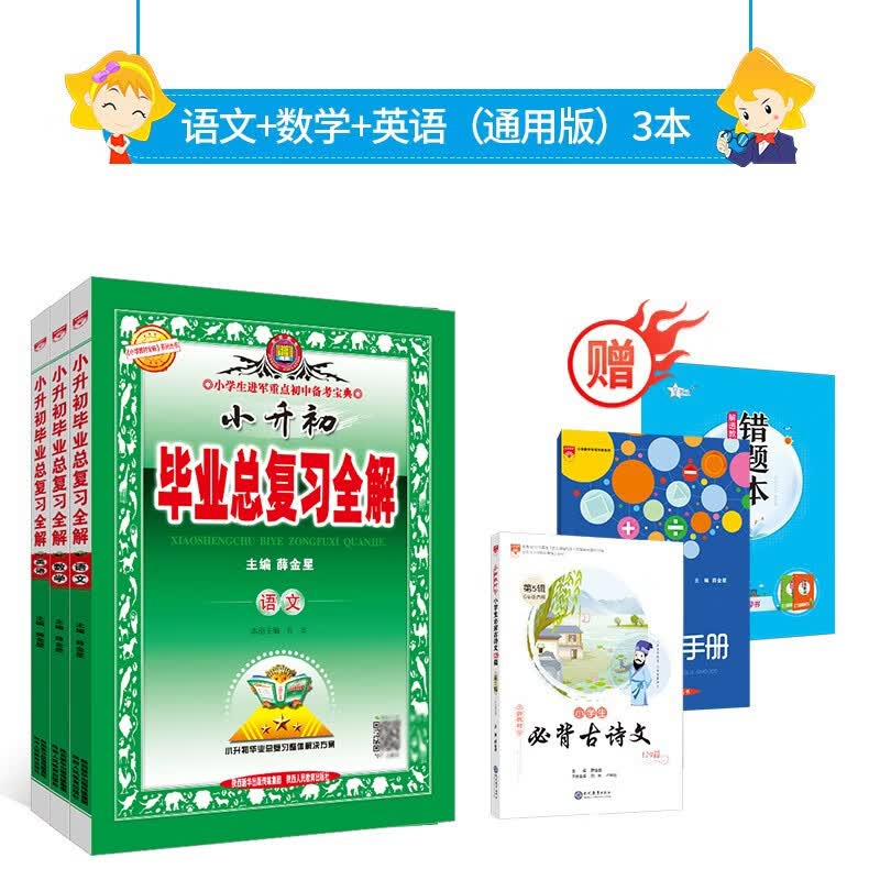 【科目自选】小升初毕业总复习全解 小升初真题卷语文数学英语学科自选 真题卷复习资料小升初总复习必刷题复习资料 2023新版 【推荐】小升初语数英 【通用版】3本