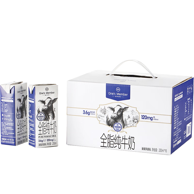 ���ڲ�����1�Ż�Ա�꣨One's Member�� 3.6g����ȫ֬ 250ml*16�� ���װ