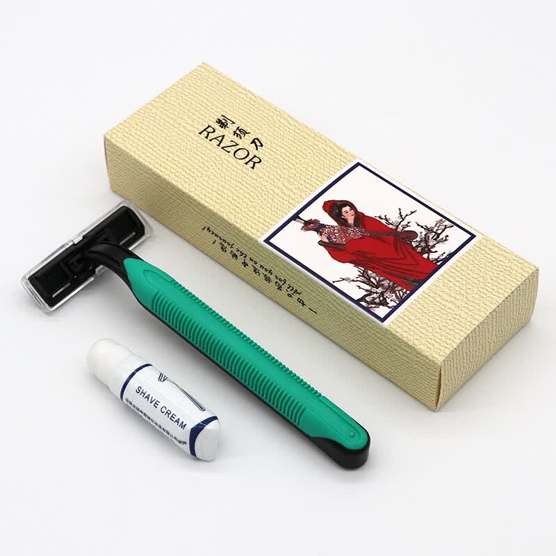 【20套】一次性刮胡刀酒店用品刮胡刀浴场浴室剃须刀洗漱用品 美女剃须刀【20套】
