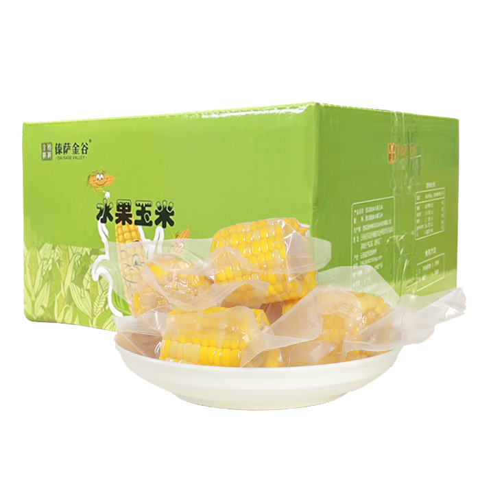 傣萨金谷 云南鲜嫩水果玉米段 净含量2斤 单根约50-160g 箱装