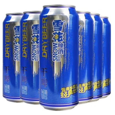 雪花啤酒干啤 沈阳产老雪花干啤9度500ml*6罐装 沈阳特产 500ml 6罐