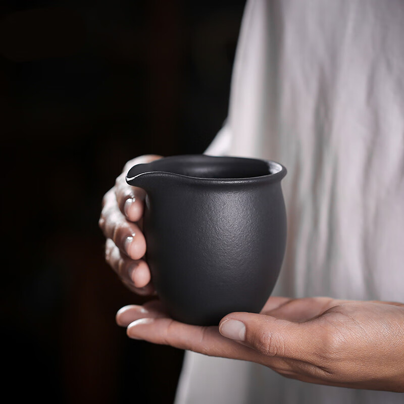 火山石茶漏 公道杯 手工分茶器 茶漏杯公杯分茶杯茶公杯 茶海配件