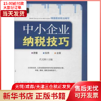 图书/经济/智能经济 中小企业税技巧 全
