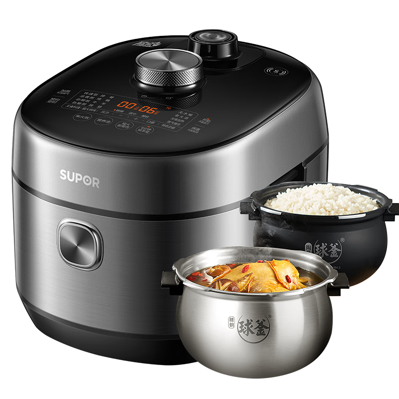 �ղ�����SUPOR���ʺ���ϵ��5L��ѹ����IH�����ͻ�2200W 6min�ٲ� ֧��NFC������4-6�˼��� SY-50FH77Q˫����ѹ�� 1189.15Ԫ(������)