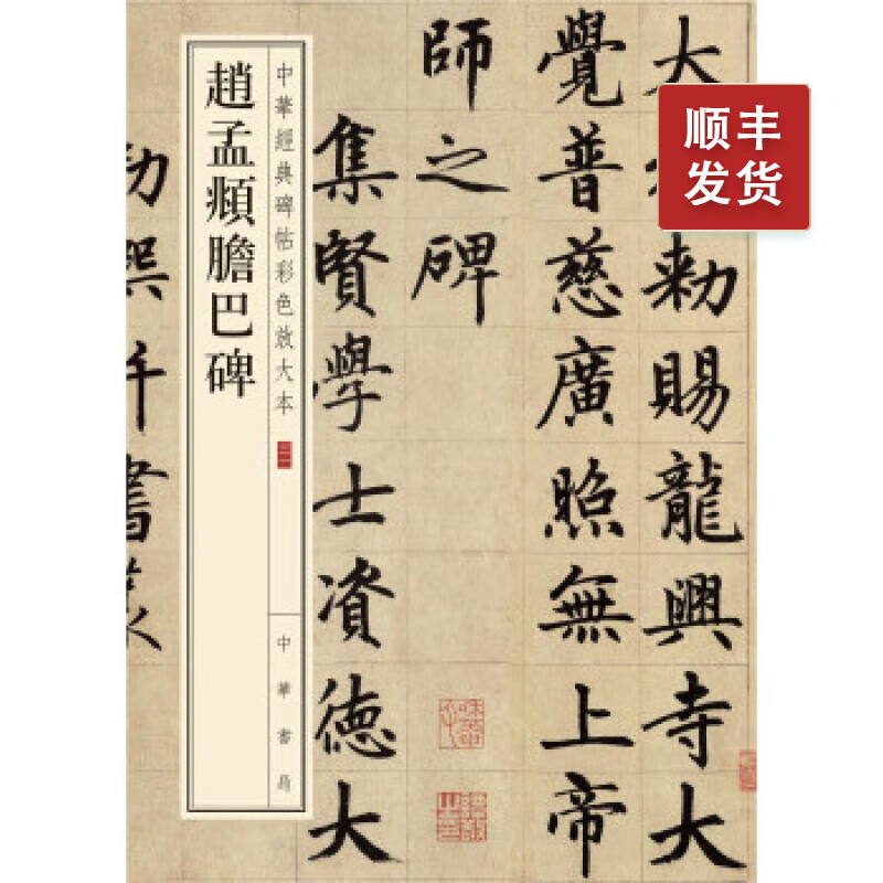 赵孟頫胆巴碑---中华经典碑帖彩色放大本