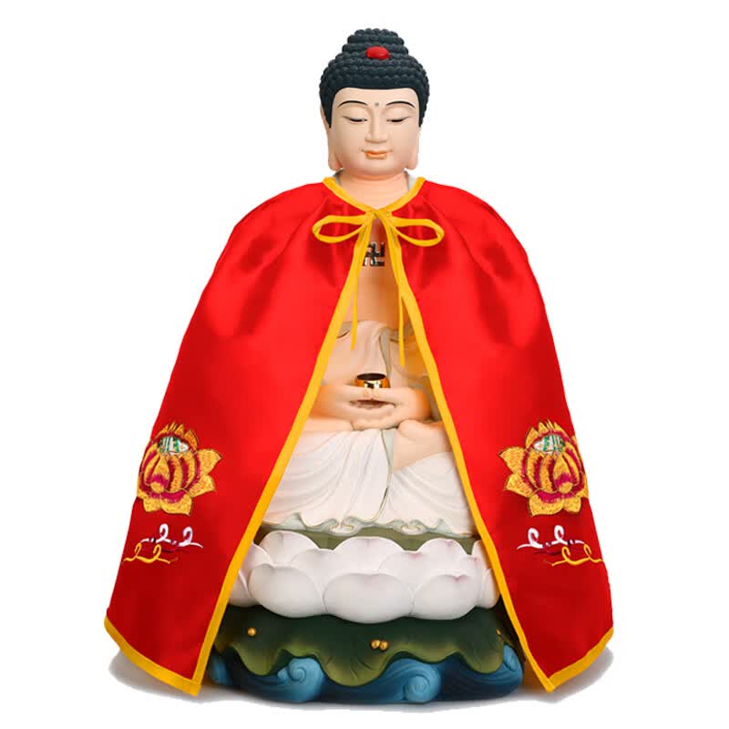 席佰佛像披风斗篷佛衣披肩披风观音袍佛袍神像菩萨斗篷财神莲花刺绣