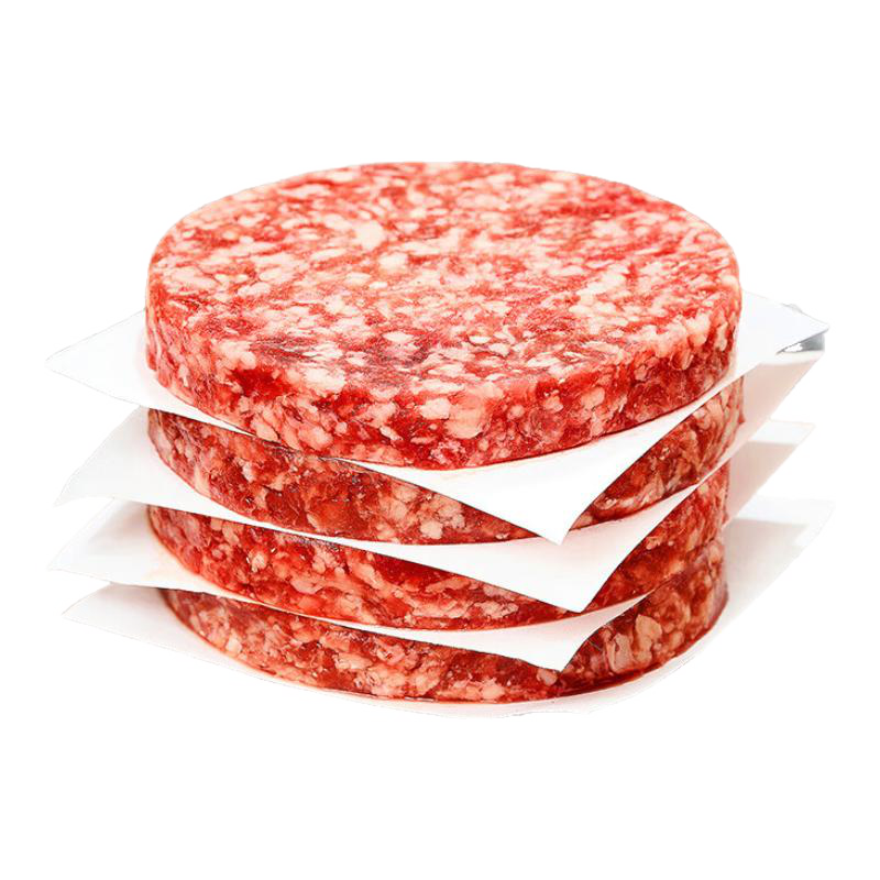 百里炙牛肉饼 源头直发 国产黄牛肉汉堡肉饼纯肉馅烧烤食材 纯肉牛肉饼120g*5