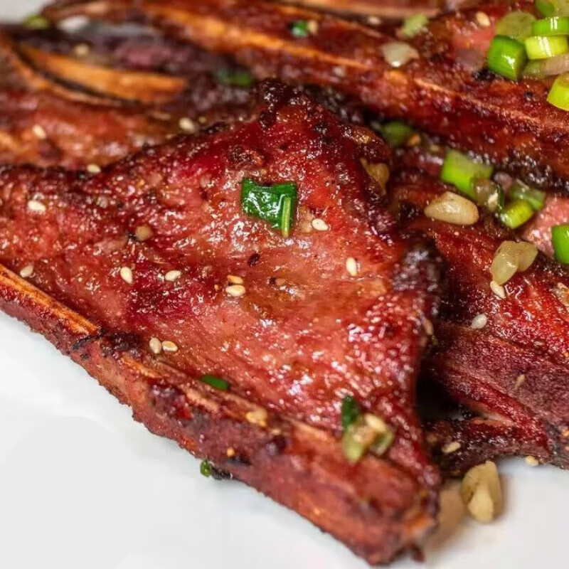 全江 手抓扇子猪排骨10根餐饮食材半成品预制菜冷冻腌制猪排 约1000g